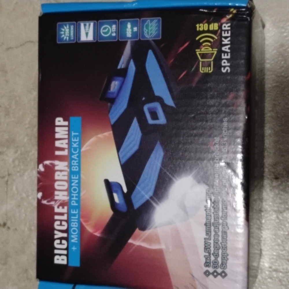 Bicycle horn lamp & mobile phone bracket